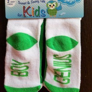 Just Sayin' Boys Socks Size 2T-3T